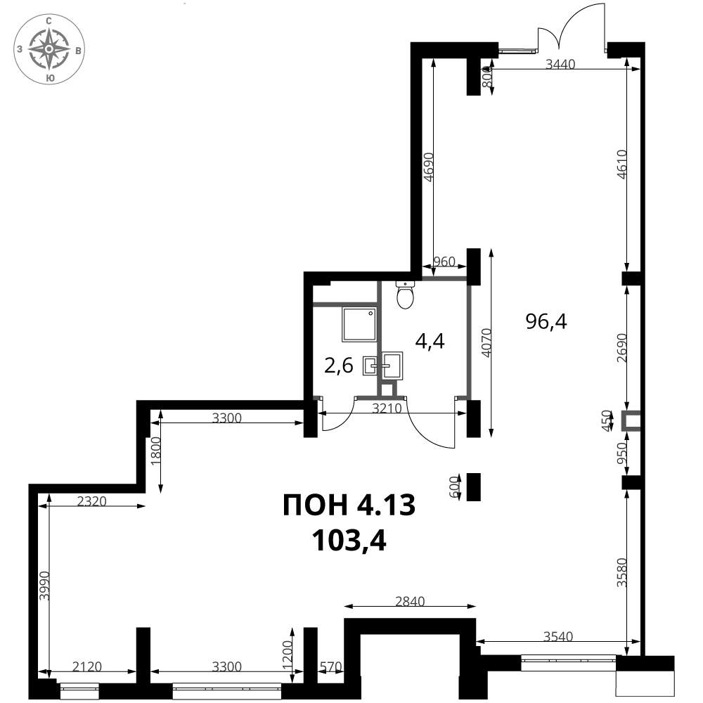 Продам помещение свободного назначения 103.4 м.кв.