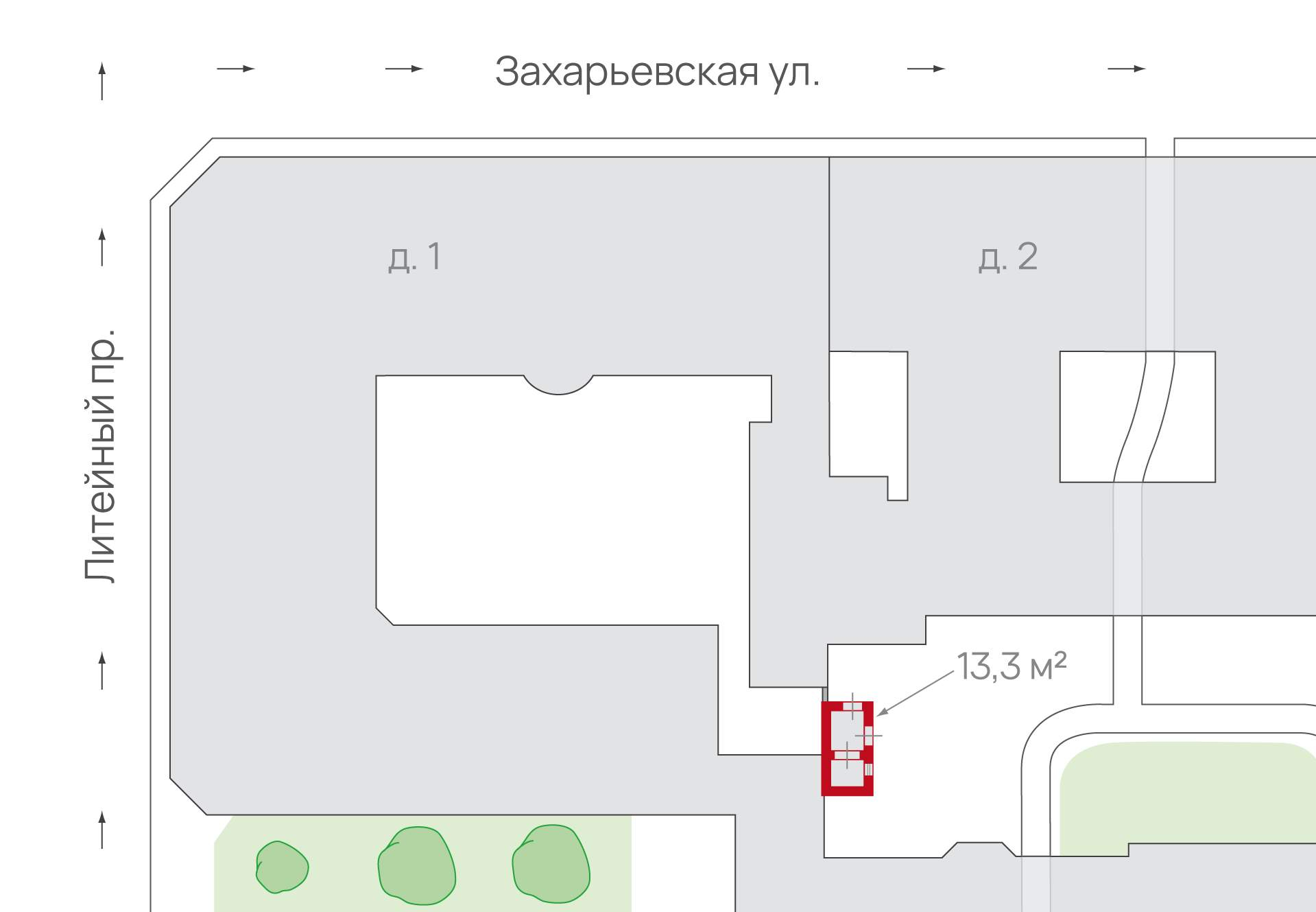 Продам торговое помещение 13.3 м.кв.
