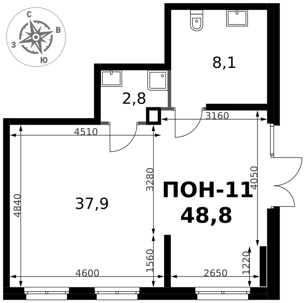 Продам помещение свободного назначения 48.8 м.кв.