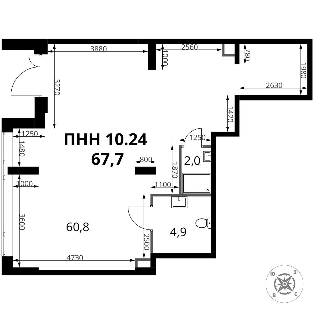 Продам помещение свободного назначения 67.7 м.кв.