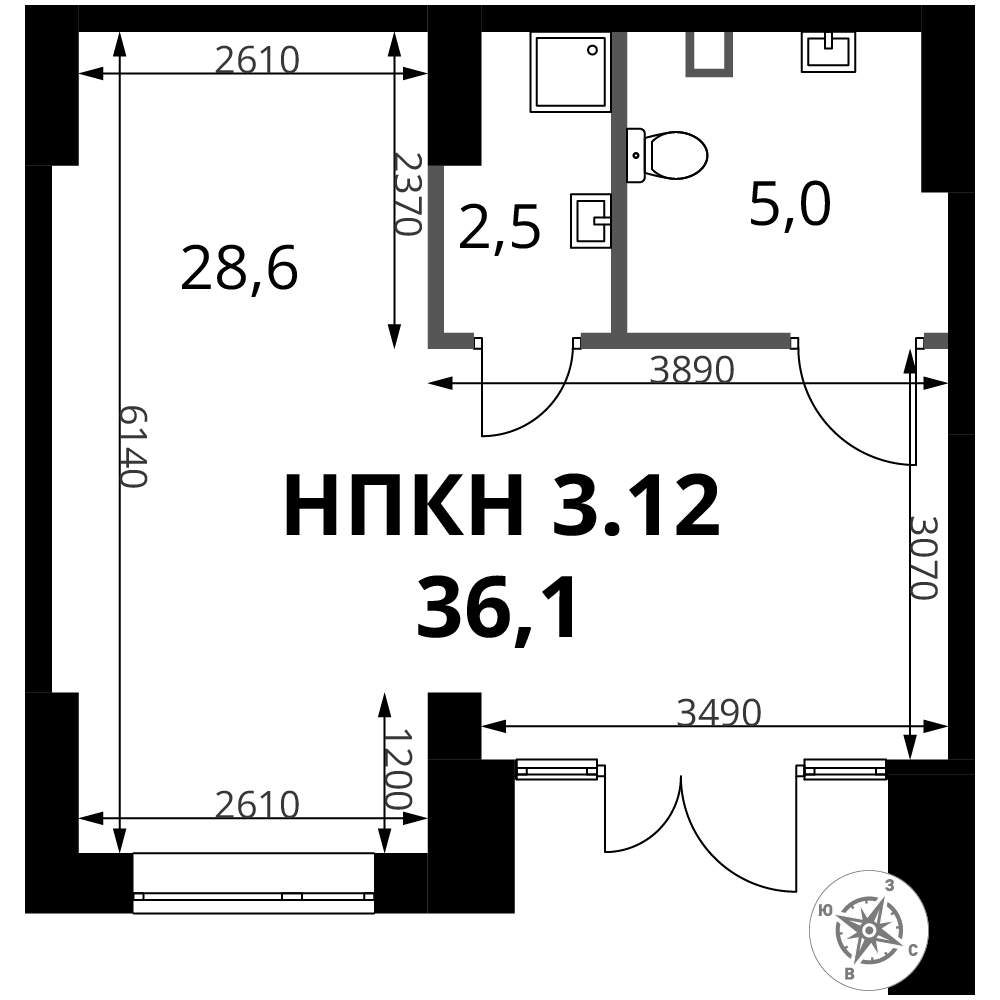Продам помещение свободного назначения 36.1 м.кв.