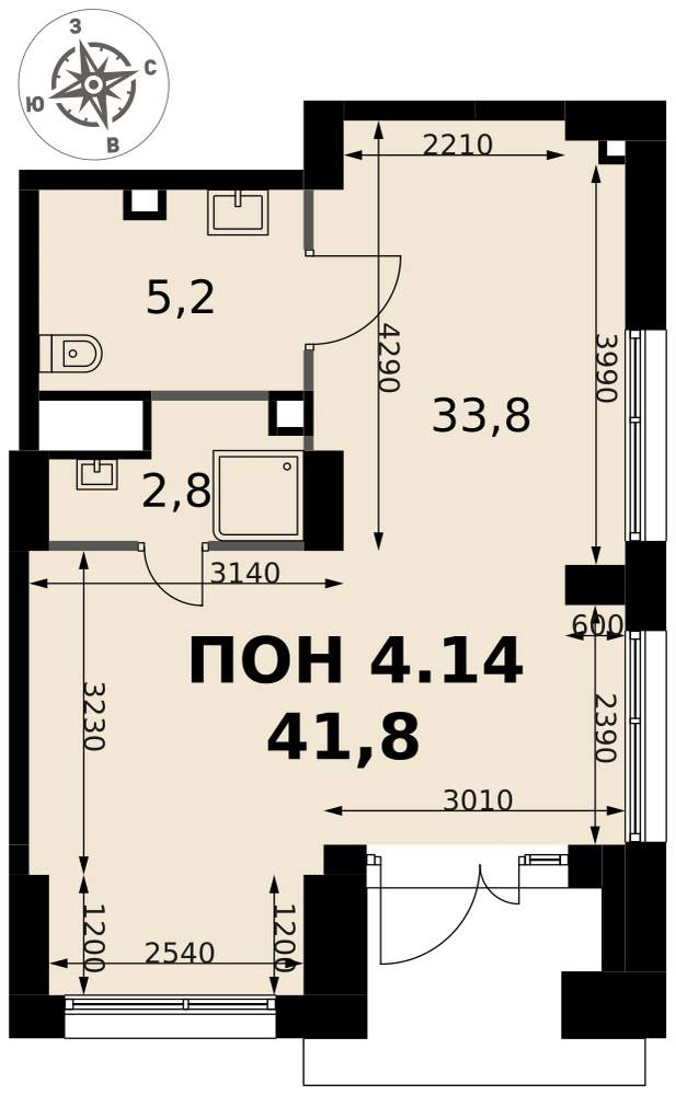 Продам помещение свободного назначения 41.8 м.кв.