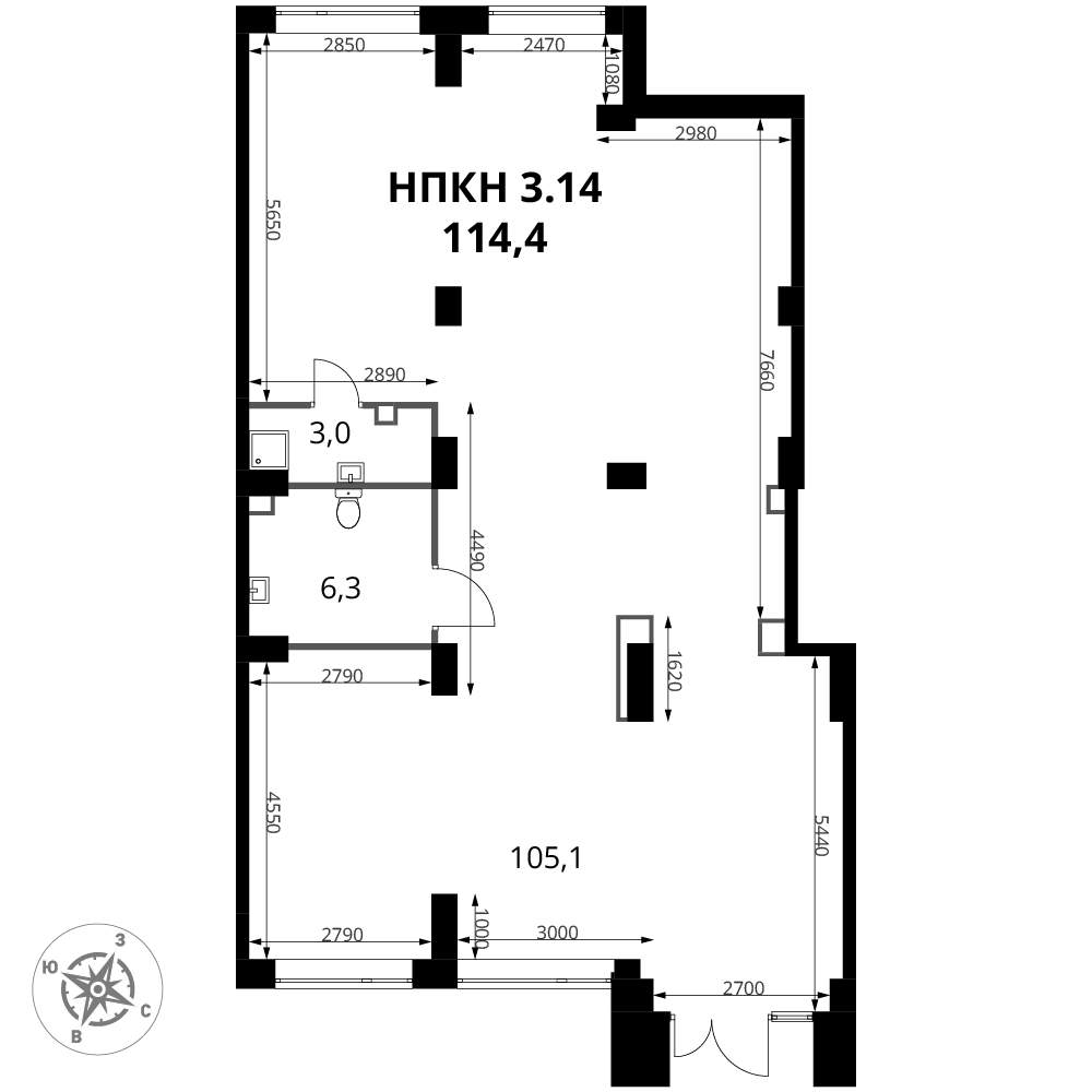 Продам помещение свободного назначения 114.4 м.кв.