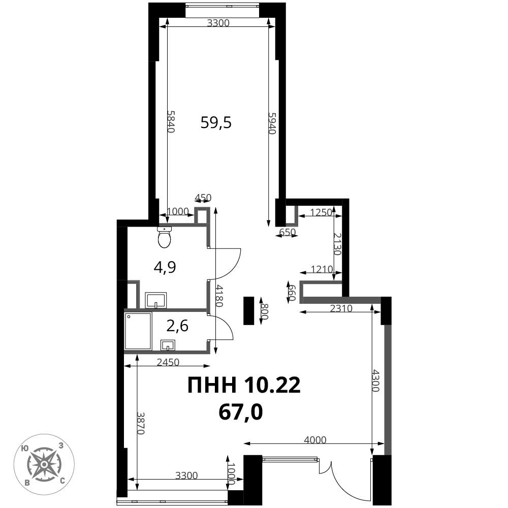Продам помещение свободного назначения 67.2 м.кв.