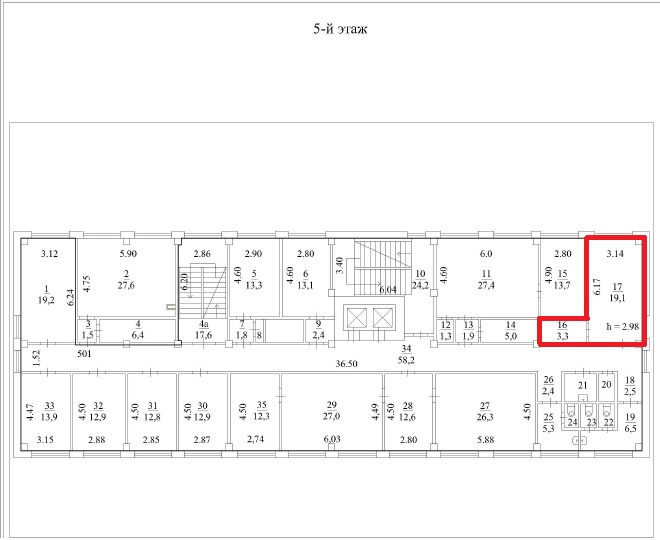 Сдам в аренду офис 22.4 м.кв.