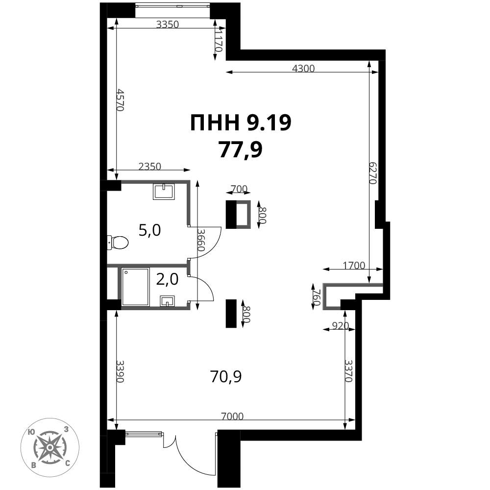 Продам помещение свободного назначения 77.9 м.кв.