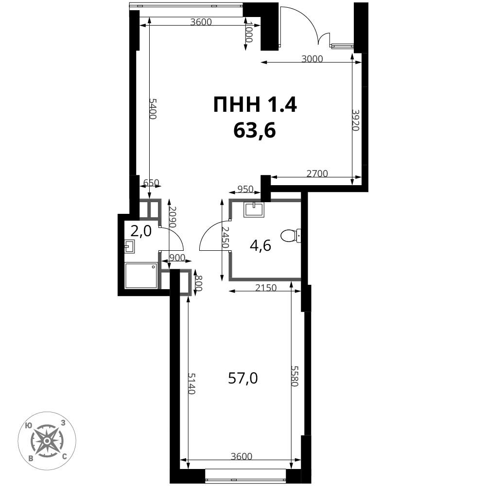 Продам помещение свободного назначения 63.6 м.кв.