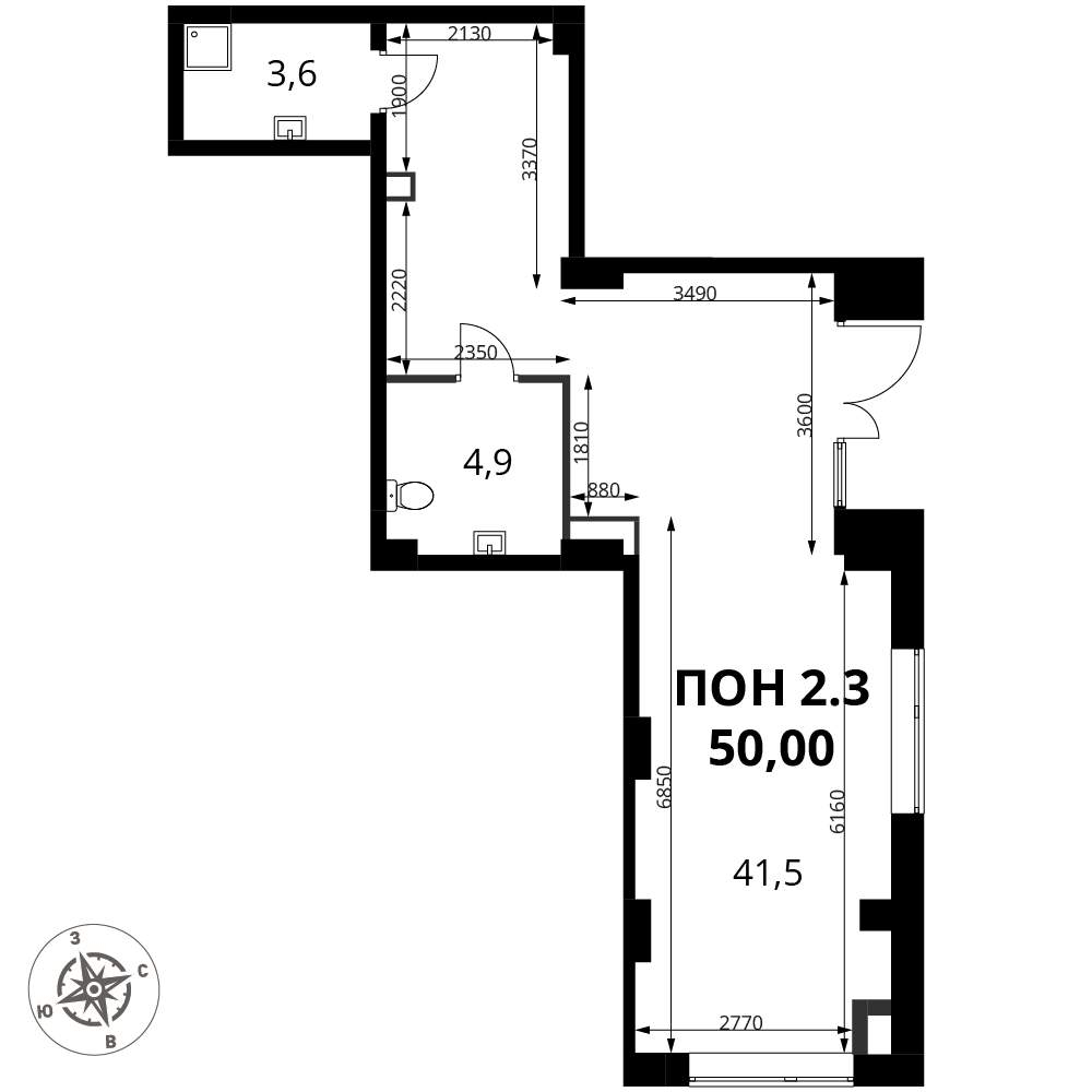 Продам помещение свободного назначения 50 м.кв.