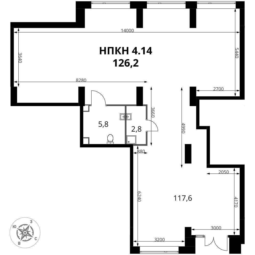 Продам помещение свободного назначения 125.9 м.кв.