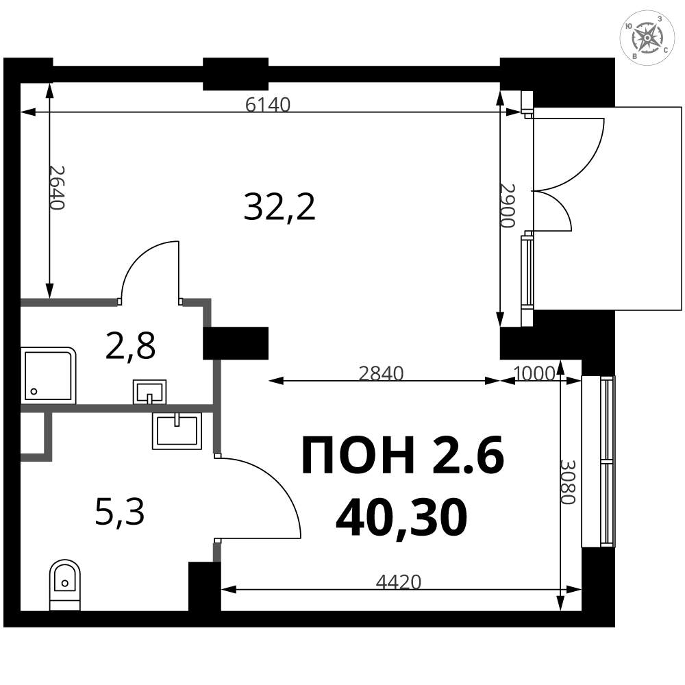 Продам помещение свободного назначения 40.3 м.кв.