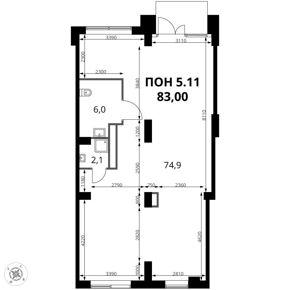 Продам помещение свободного назначения 83 м.кв.