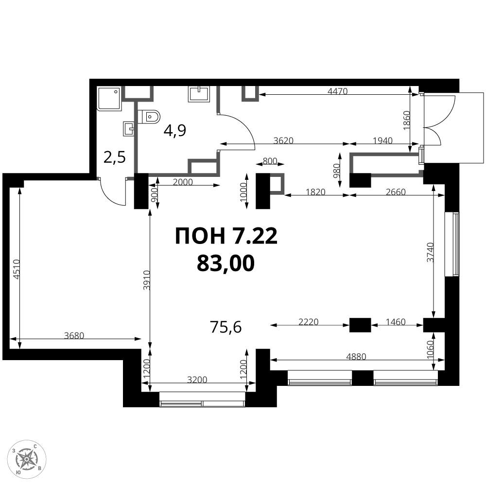 Продам помещение свободного назначения 83 м.кв.