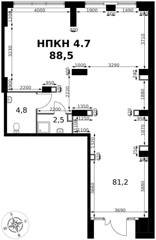 Продам помещение свободного назначения 88.5 м.кв.