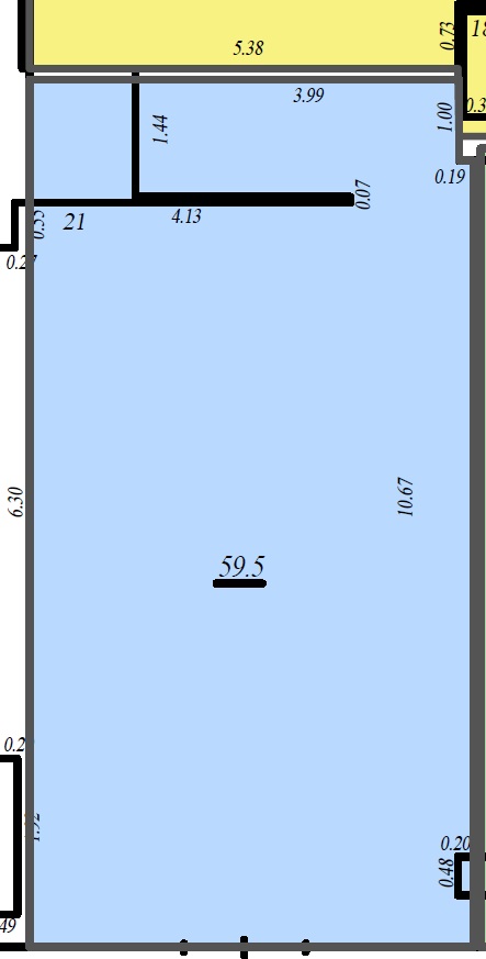 Сдам в аренду магазин 59.5 м.кв.