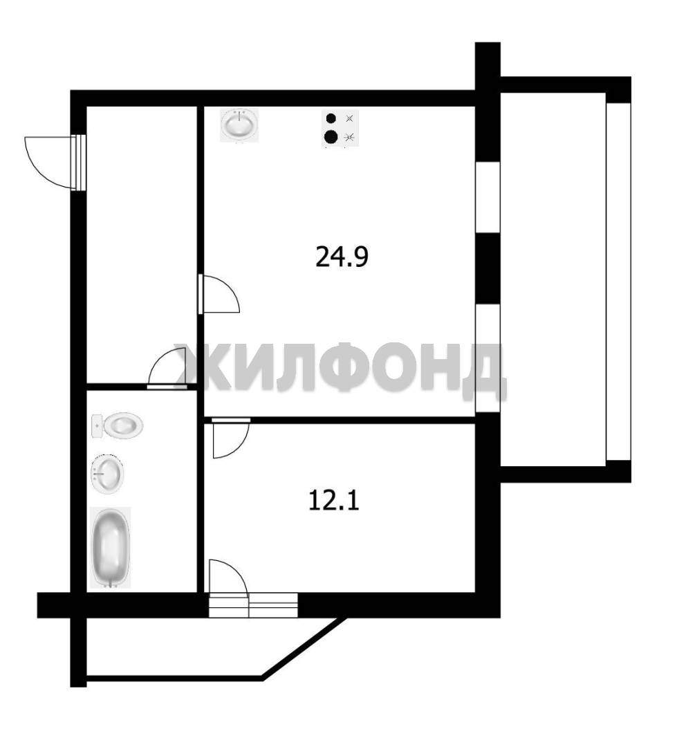 Квартира на продажу в Томске, Московский тракт, 89 фото №20