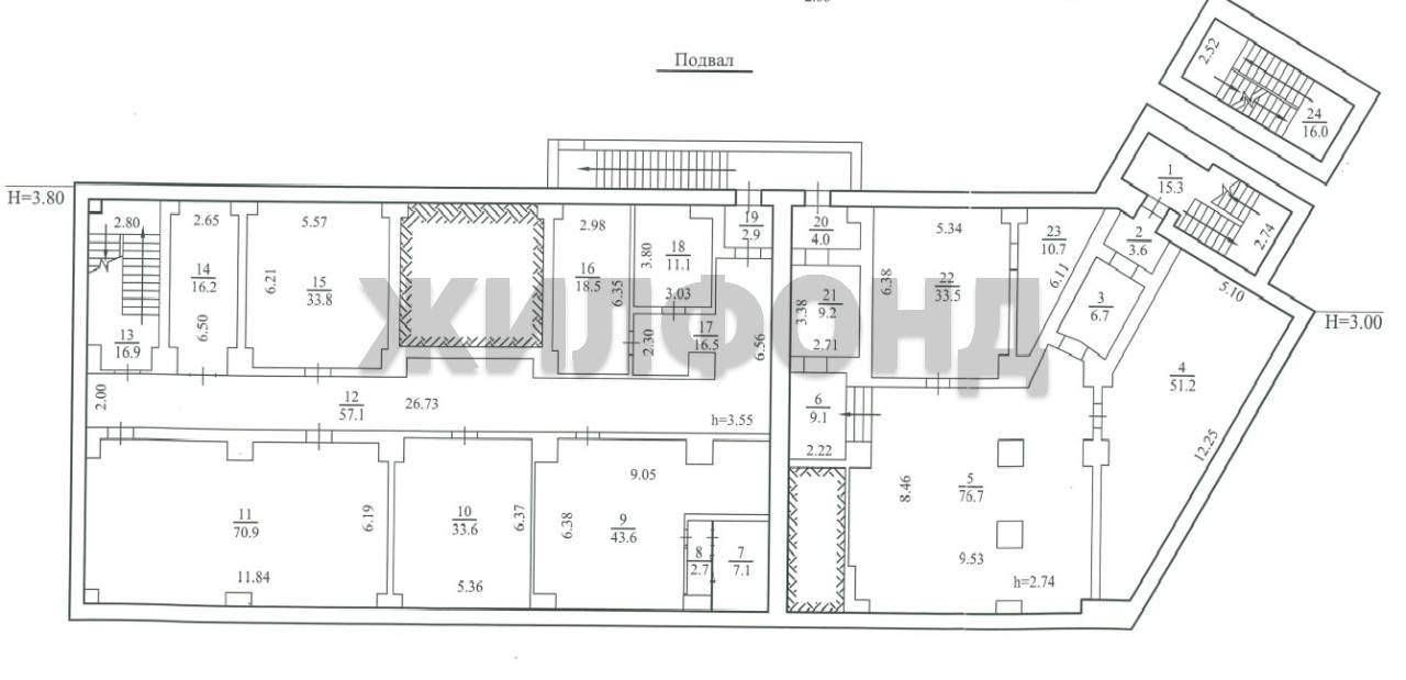 Продам помещение свободного назначения 3393 м.кв.