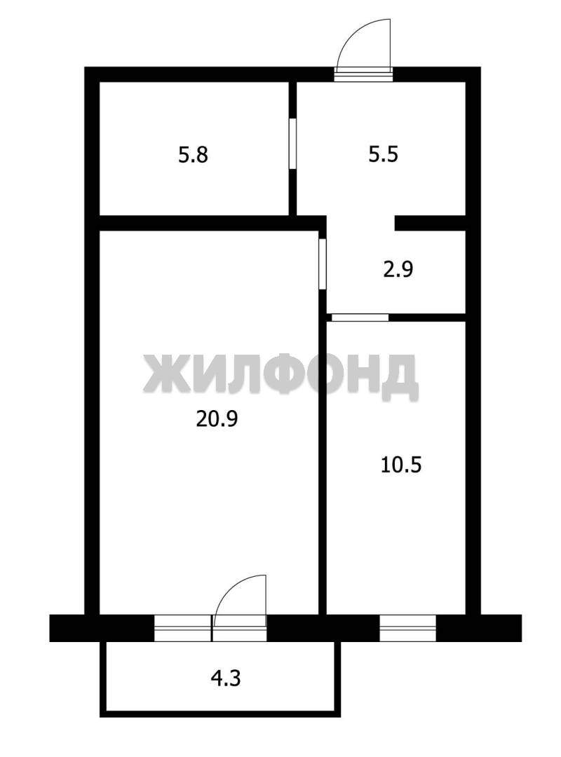 Квартира на продажу в Томске, Нечевский переулок, 4/1 фото №19