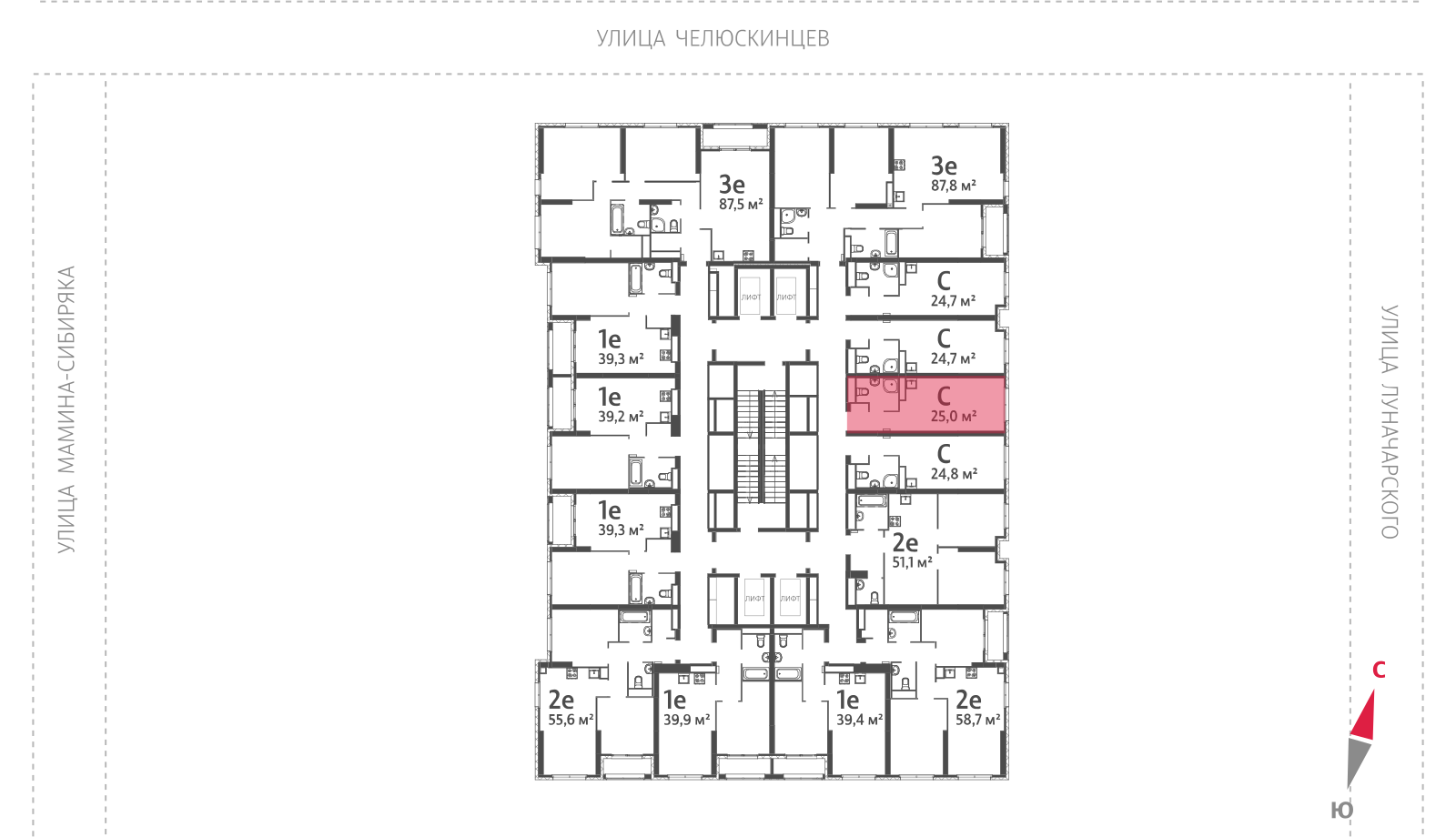 Планировка Студия 3