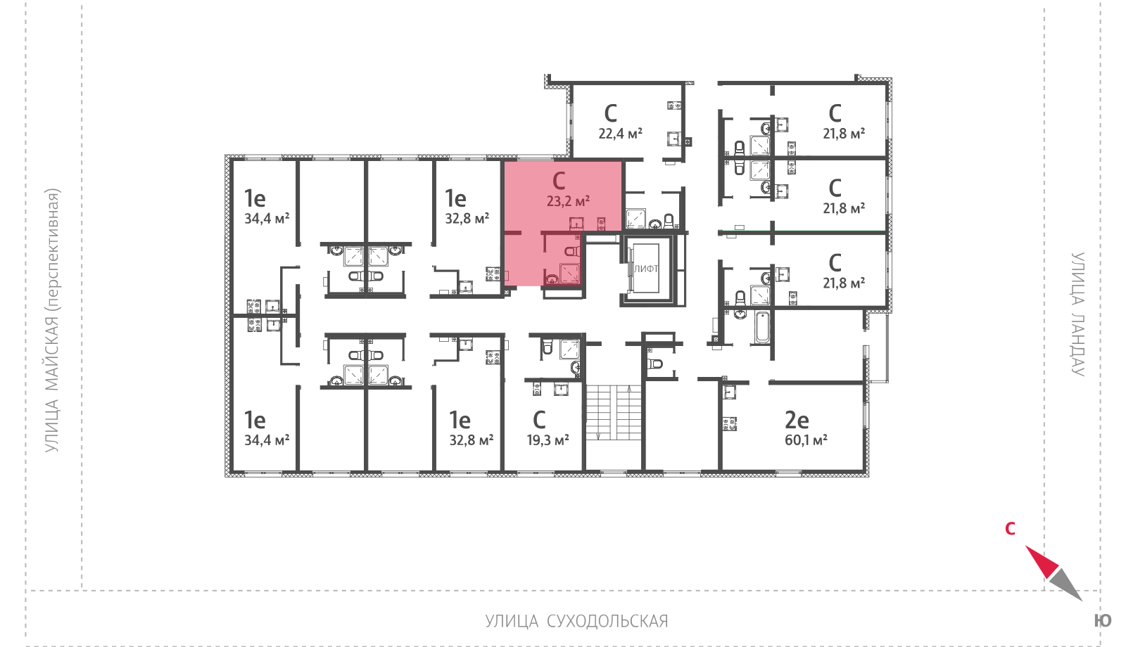 Планировка Студия 3