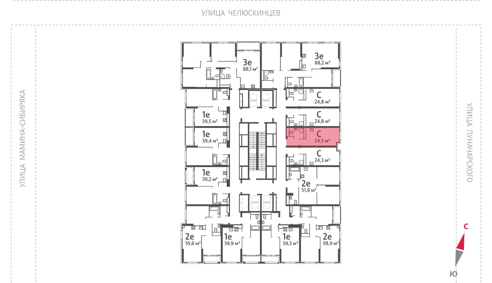 Планировка Студия 3