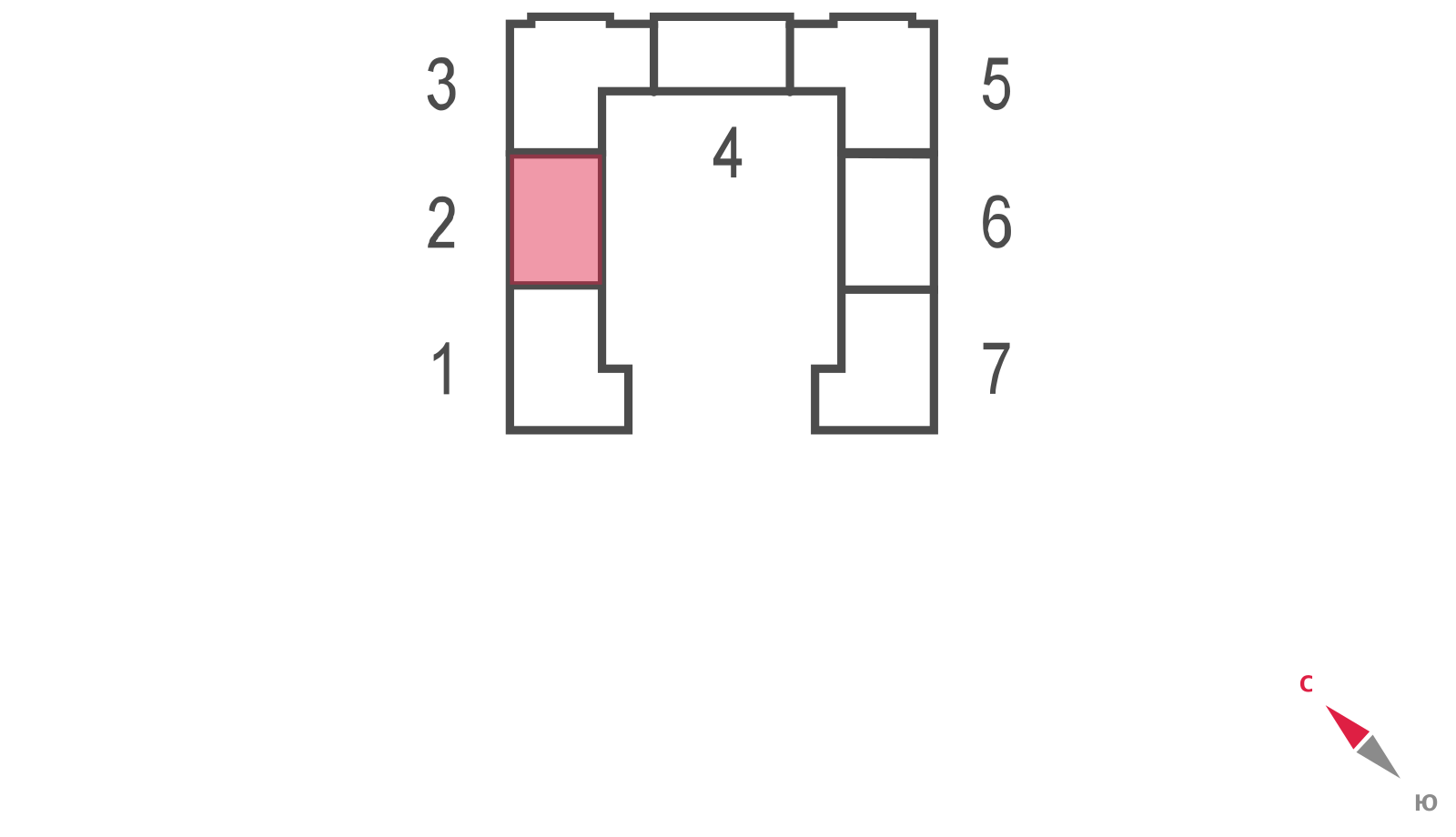 Планировка 1-комн. 4