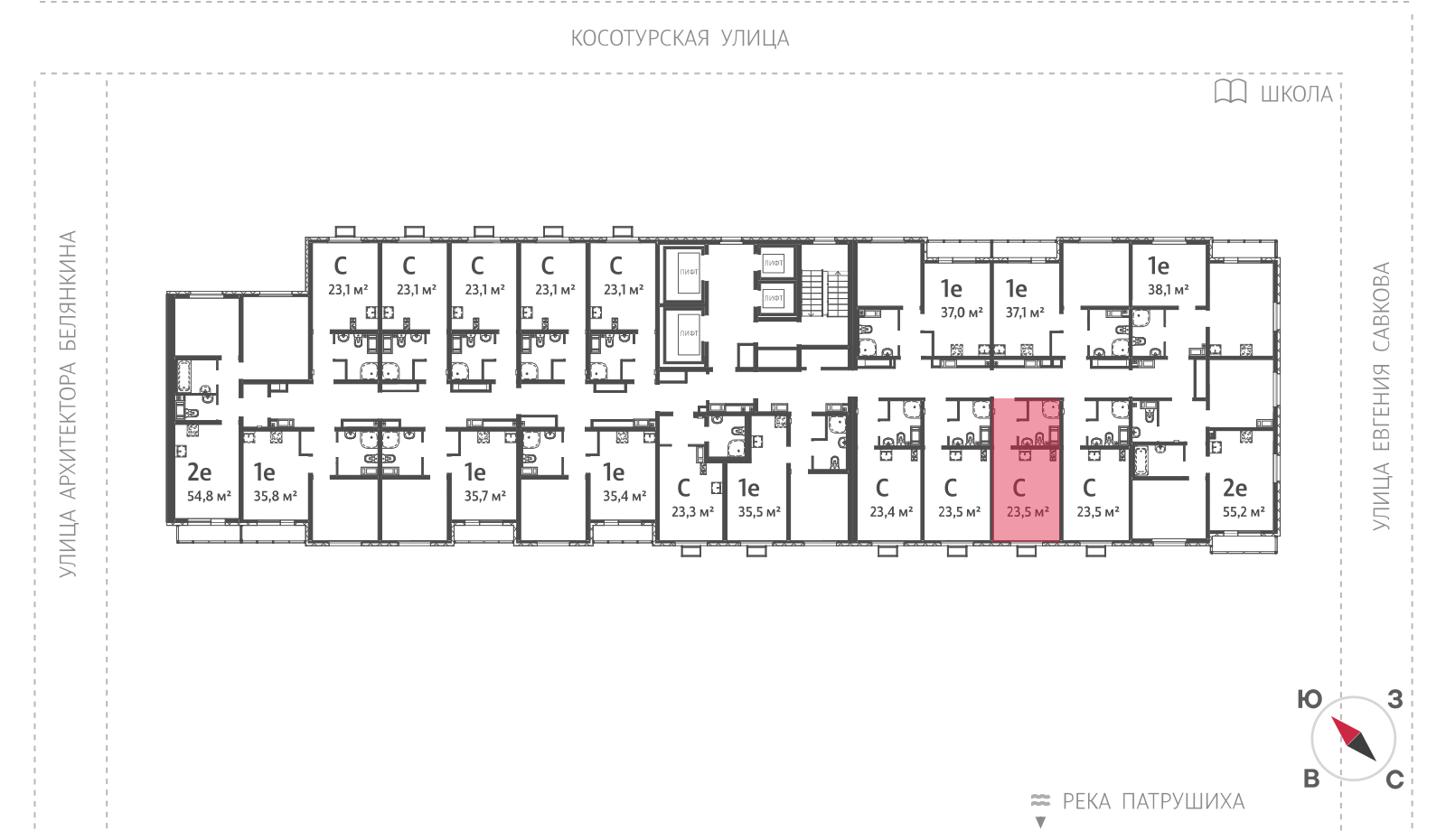 Планировка Студия 3