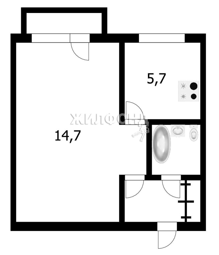 Продажа 1-комнатной квартиры, Искитим, Южный микрорайон,  д.38