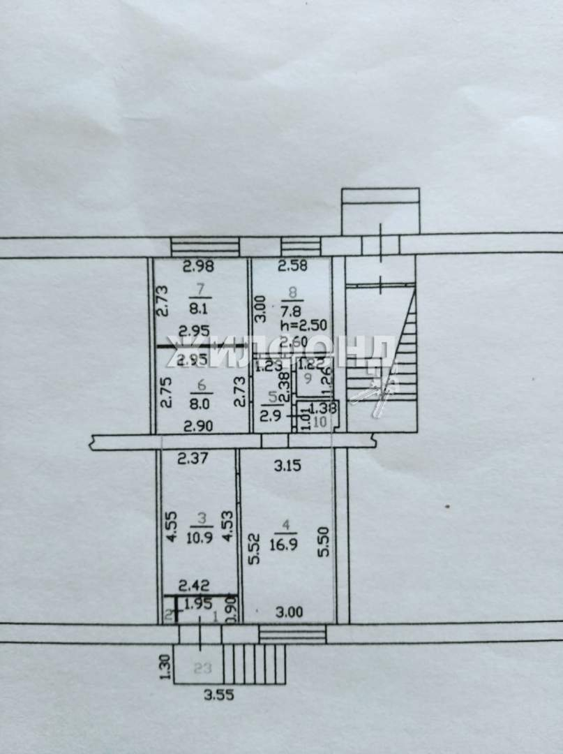 Продажа 3-комнатной квартиры, Орел, Комсомольский переулок,  д.24