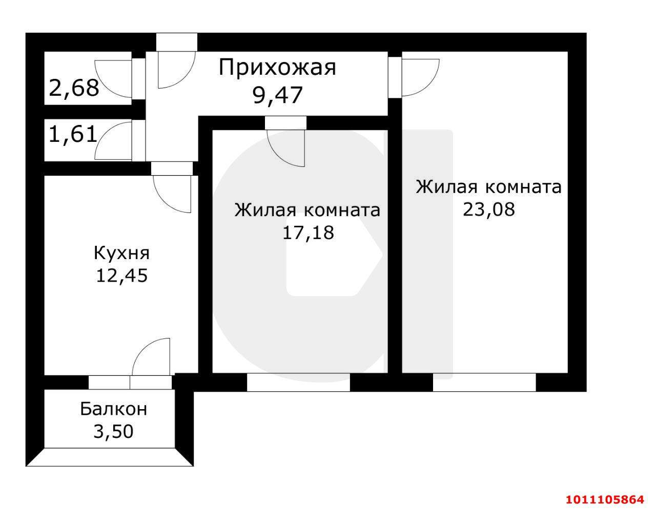 Продажа 2-комнатной квартиры, Краснодар, им. Лавочкина улица,  д.29