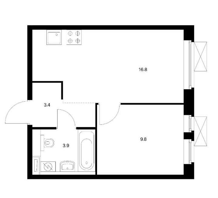 Продажа 1-комнатной новостройки, Люберцы, 3-е почтовое отделение улица,  д.101к9