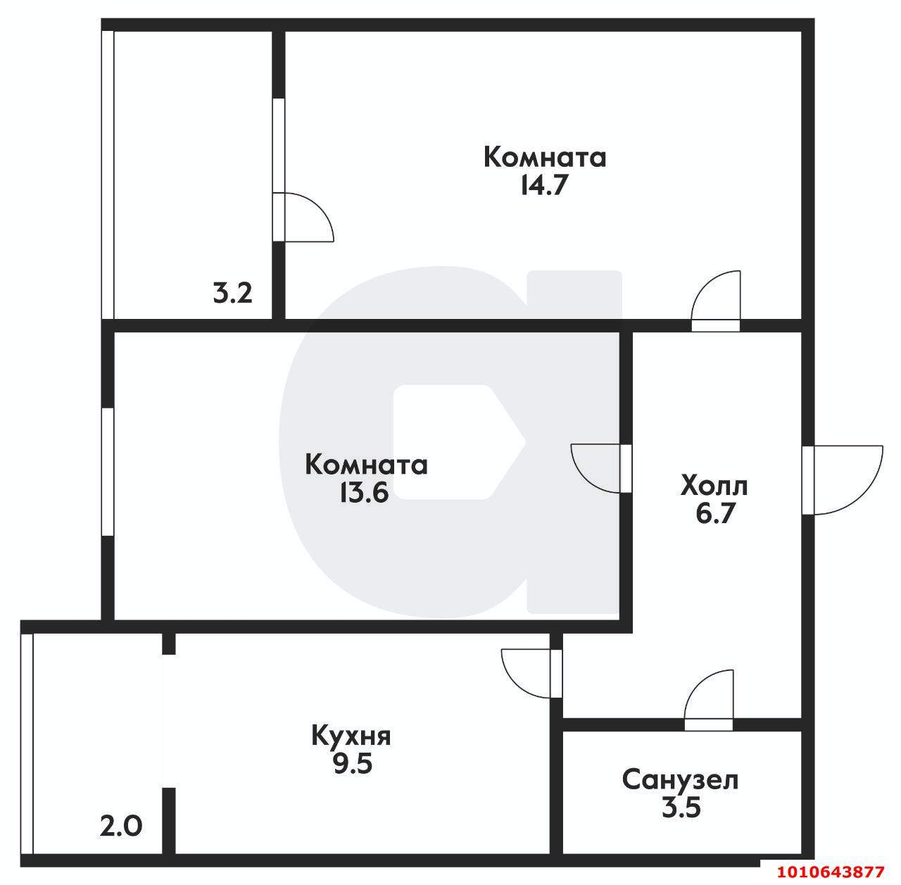 Продажа 2-комнатной квартиры, Краснодар, им. Евгении Жигуленко улица,  д.13