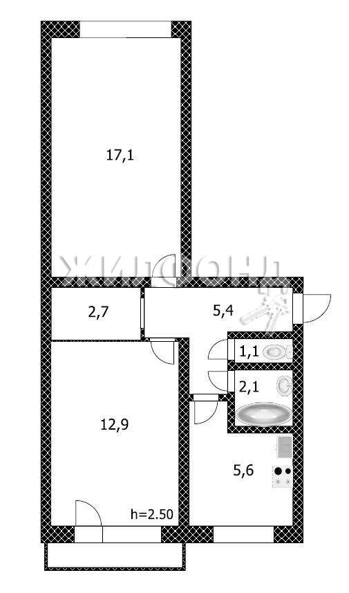 Продажа 2-комнатной квартиры, Барнаул, Павловский тракт,  д.118