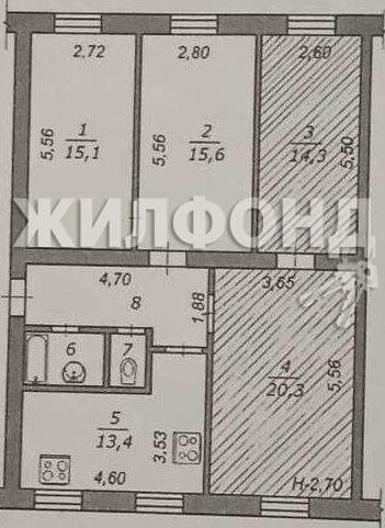 Продажа 2-комнатной квартиры, Стрелецкое, Строительная улица,  д.15
