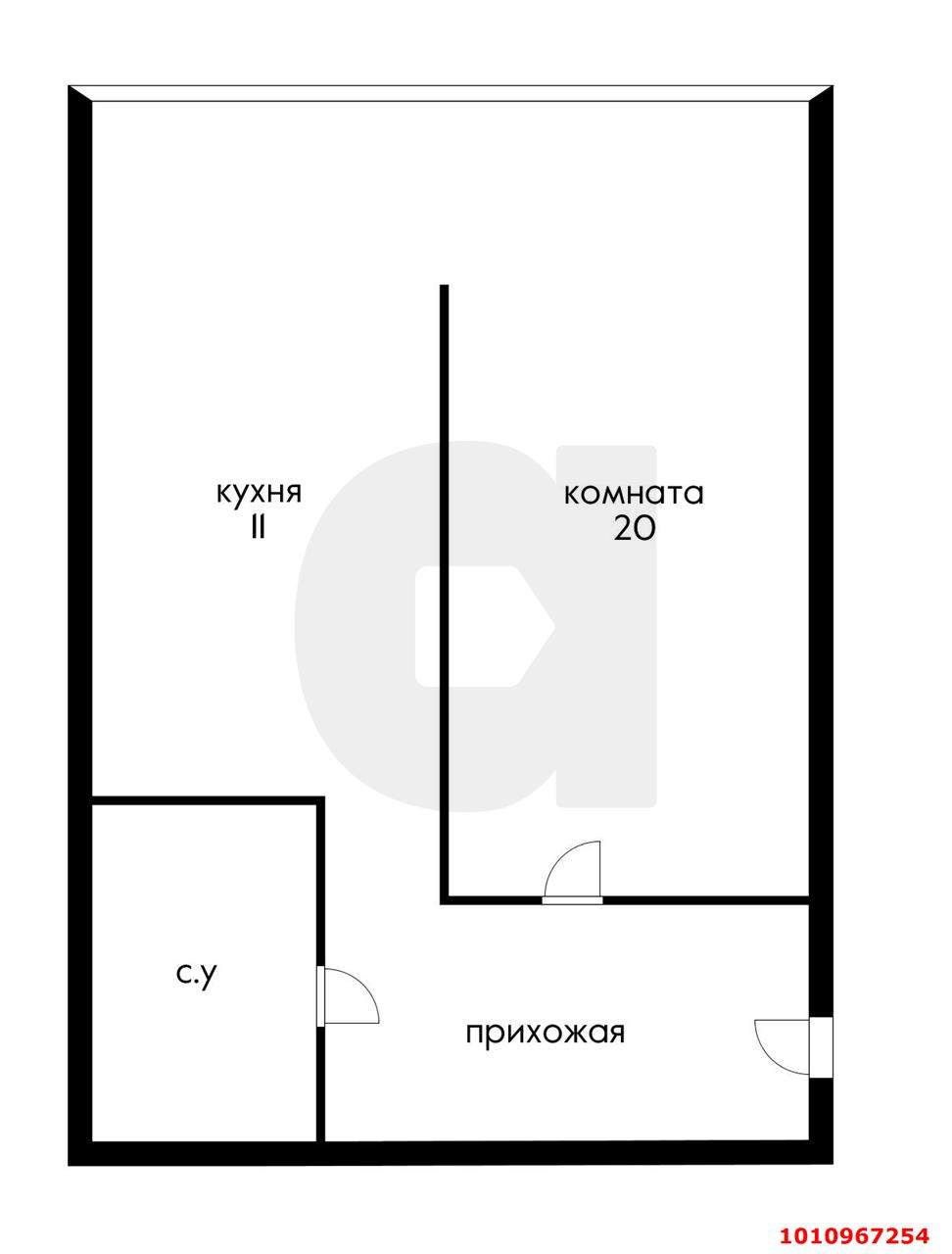 Продажа 1-комнатной квартиры, Российский, Куликова Поля улица,  д.25