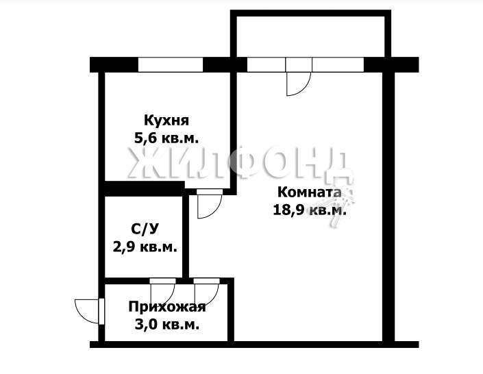 Продажа 1-комнатной квартиры, Барнаул, Георгия Исакова улица,  д.193