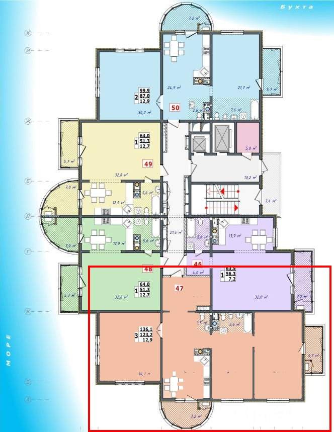 Продажа 3-комнатной квартиры, Геленджик, Гринченко улица,  д.21