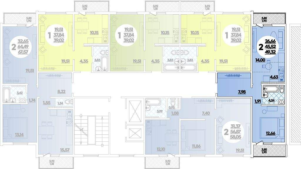 Продажа 2-комнатной квартиры, Новороссийск, Мурата Ахеджака улица,  д.17