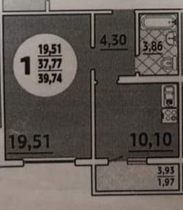 Продажа 2-комнатной квартиры, Новороссийск, Мурата Ахеджака улица,  д.17