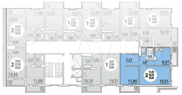 Продажа 2-комнатной квартиры, Новороссийск, Мурата Ахеджака улица,  д.17