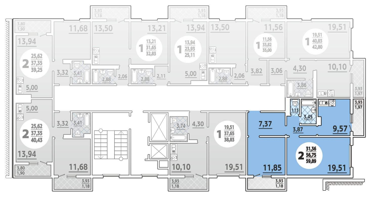 Продажа 2-комнатной квартиры, Новороссийск, Мурата Ахеджака улица,  д.17