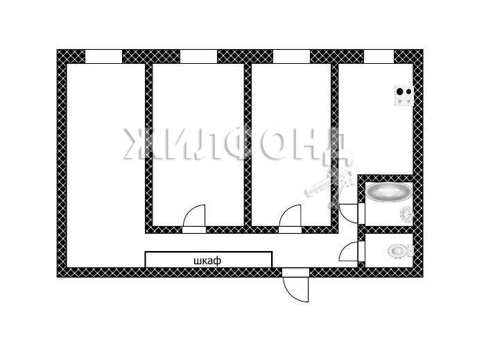 Продажа 3-комнатной квартиры, Барнаул, Чудненко улица,  д.93