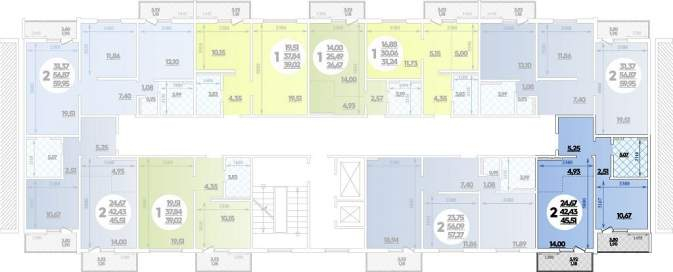 Продажа 2-комнатной квартиры, Новороссийск, Мурата Ахеджака улица,  д.17