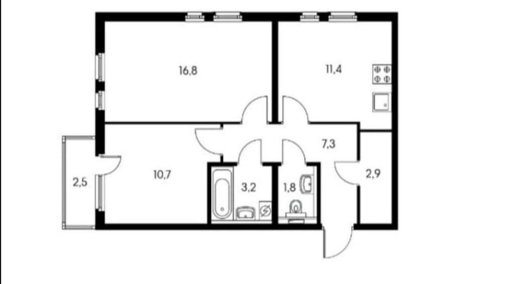 Продажа 2-комнатной квартиры, Новороссийск, Мурата Ахеджака улица,  д.3