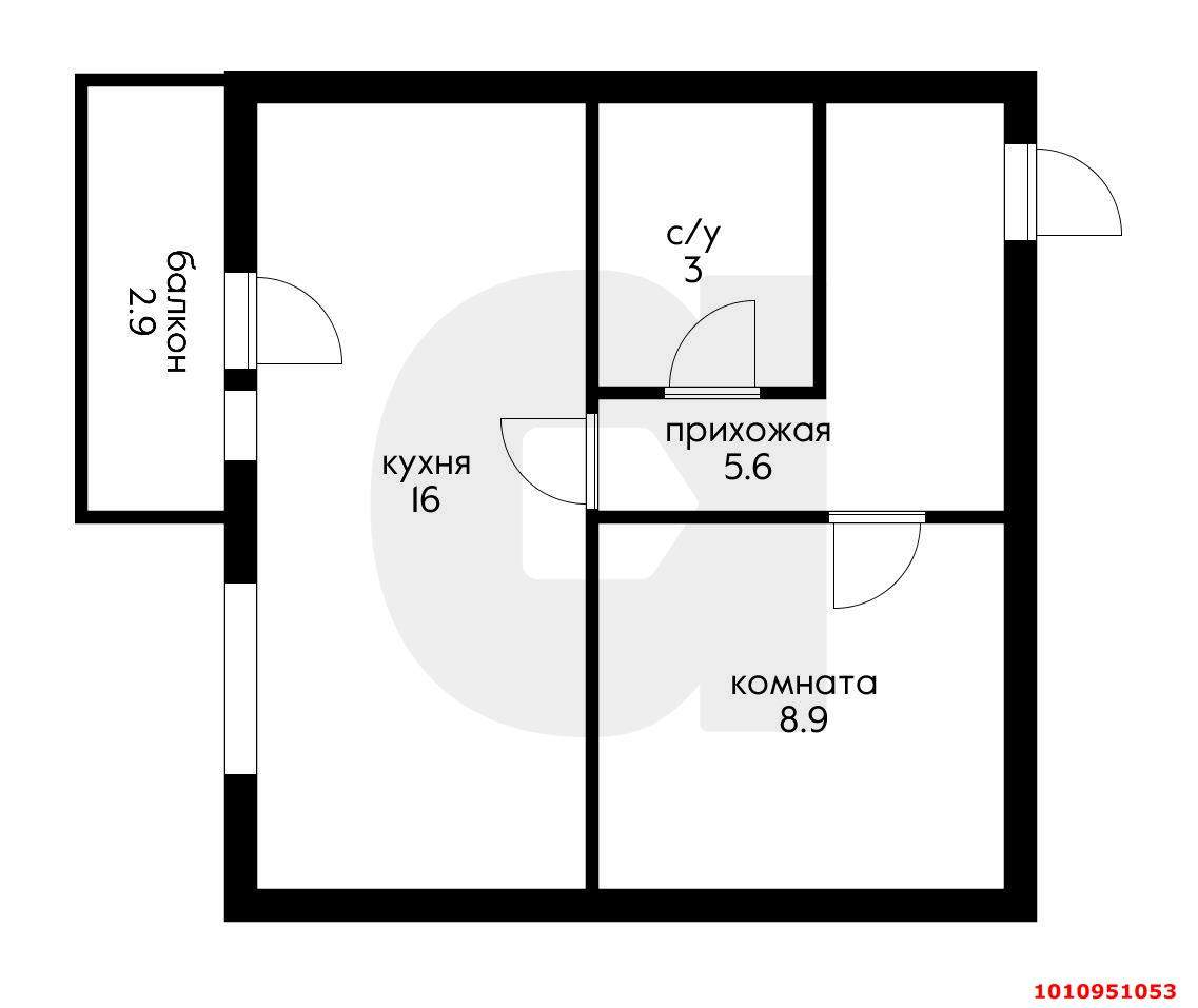 Продажа 1-комнатной квартиры, Краснодар, Крылатская улица,  д.15