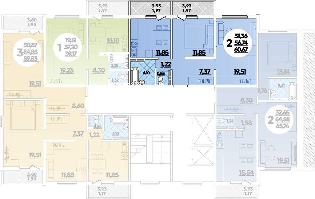 Продажа 2-комнатной квартиры, Новороссийск, Котанова улица,  д.2