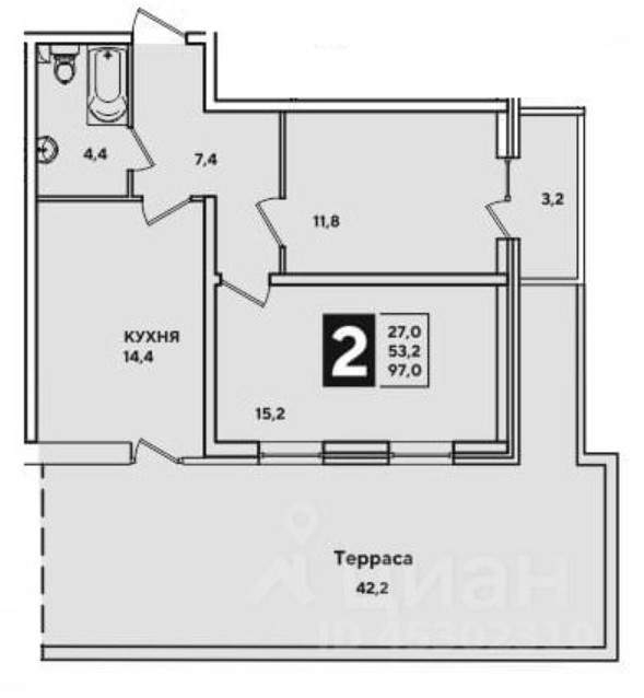 Продажа 2-комнатной новостройки, Новороссийск, Дзержинского проспект,  д.247