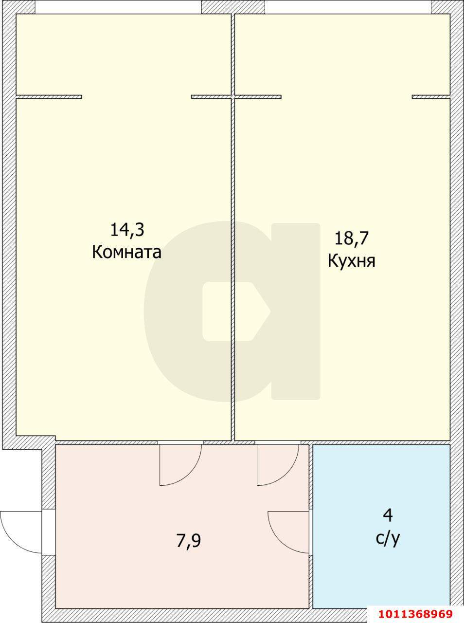 Продажа 1-комнатной квартиры, Краснодар, им. Рахманинова С.В. улица,  д.32