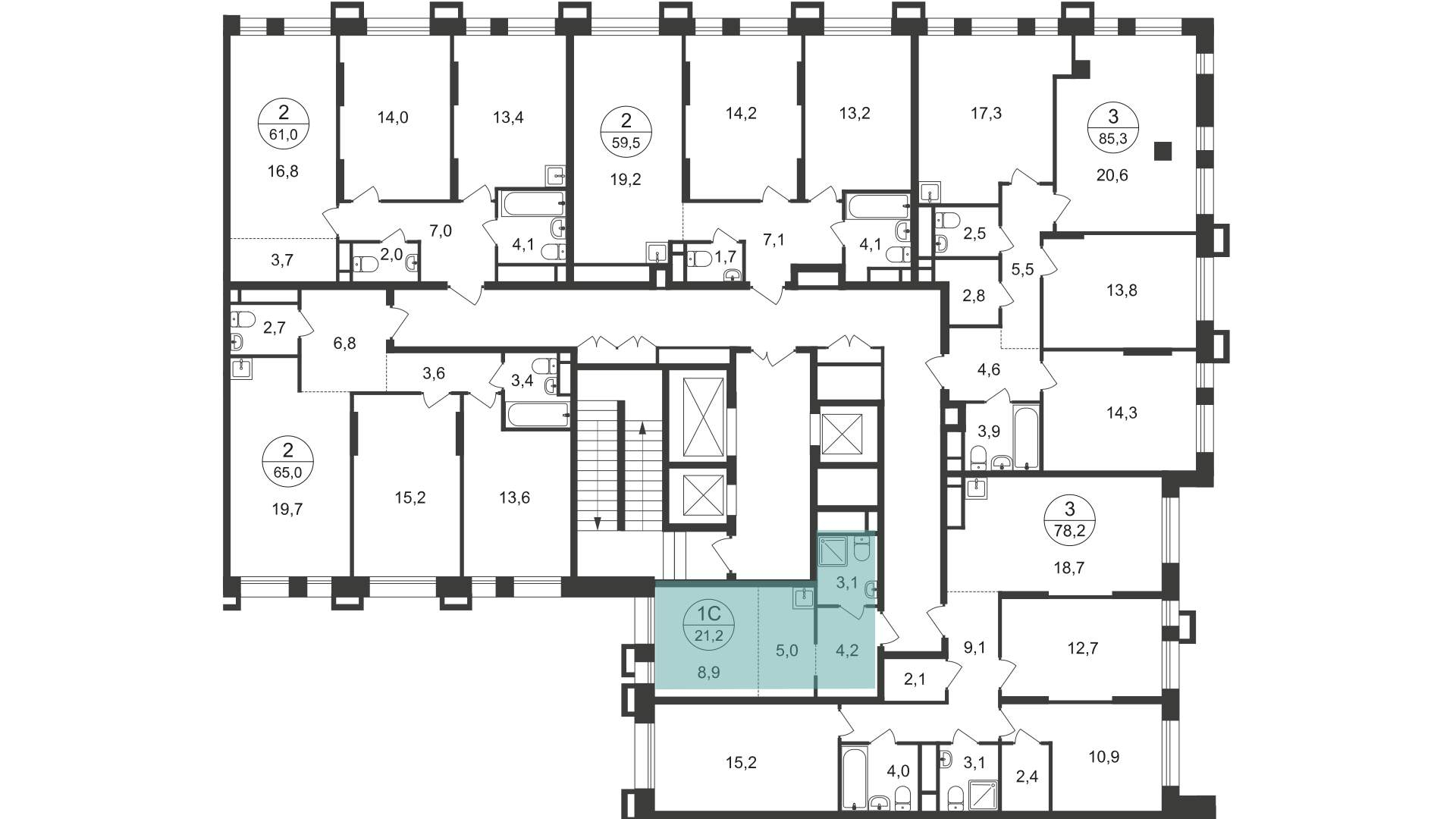 Продажа новостройки, Московский, 7 фаза,  д.к1