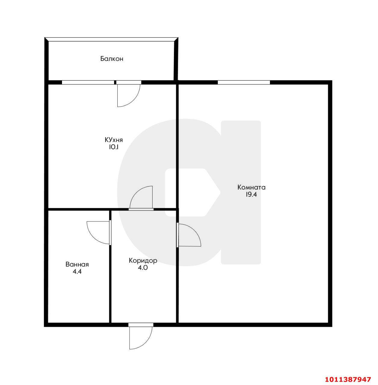 Продажа 1-комнатной квартиры, Краснодар, Трудовой Славы улица,  д.5