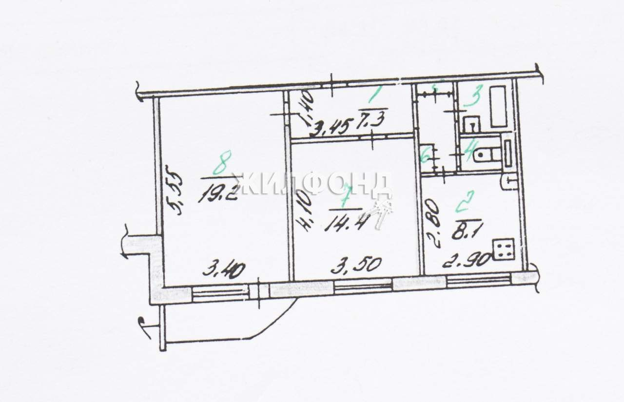 Продажа 2-комнатной квартиры, Орел, 2-я Курская улица,  д.32